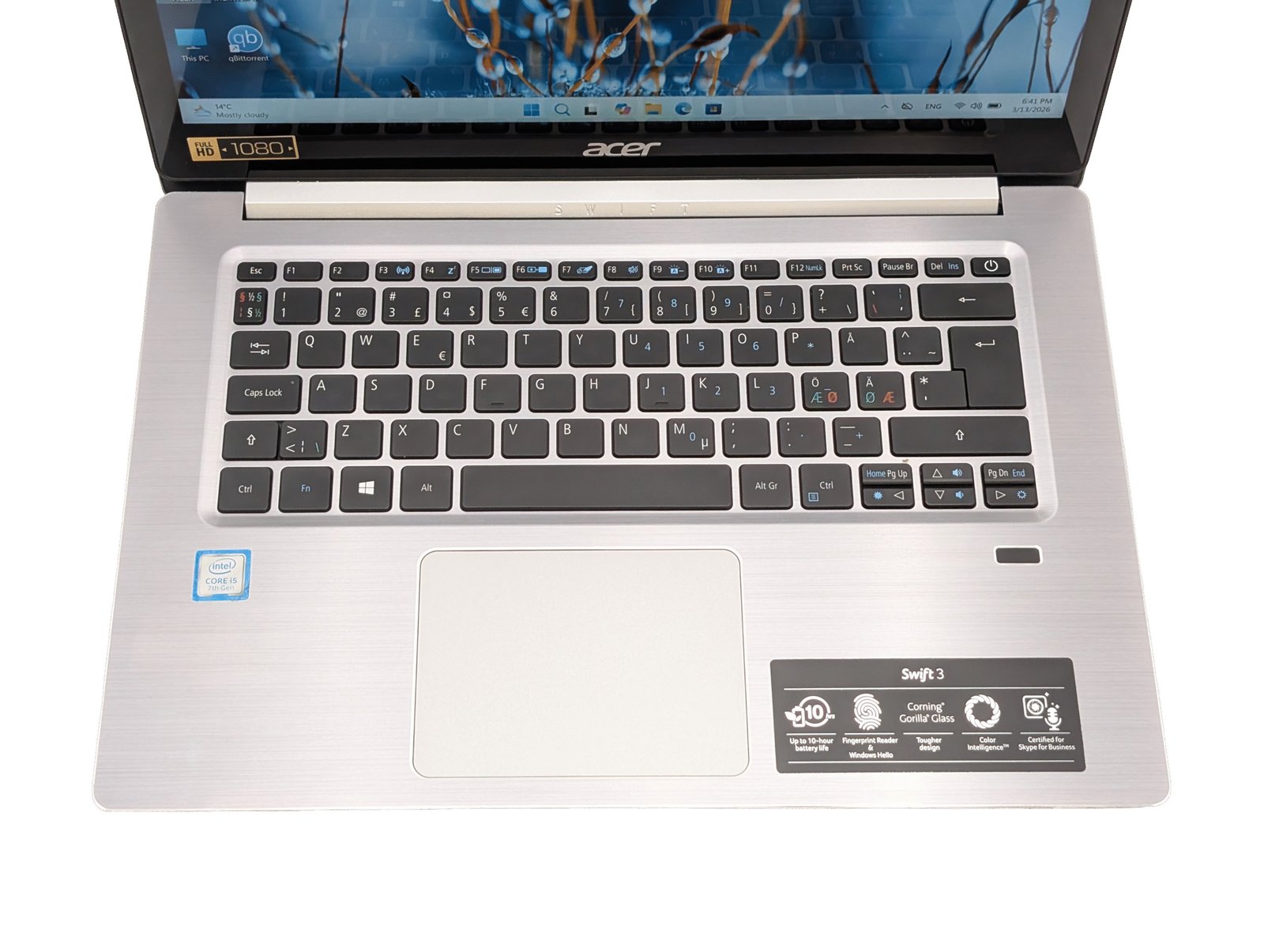 Acer Swift 3 SF314-52 / i5-7200U / 4GB / 256GB (RECONDITIONNÉ)