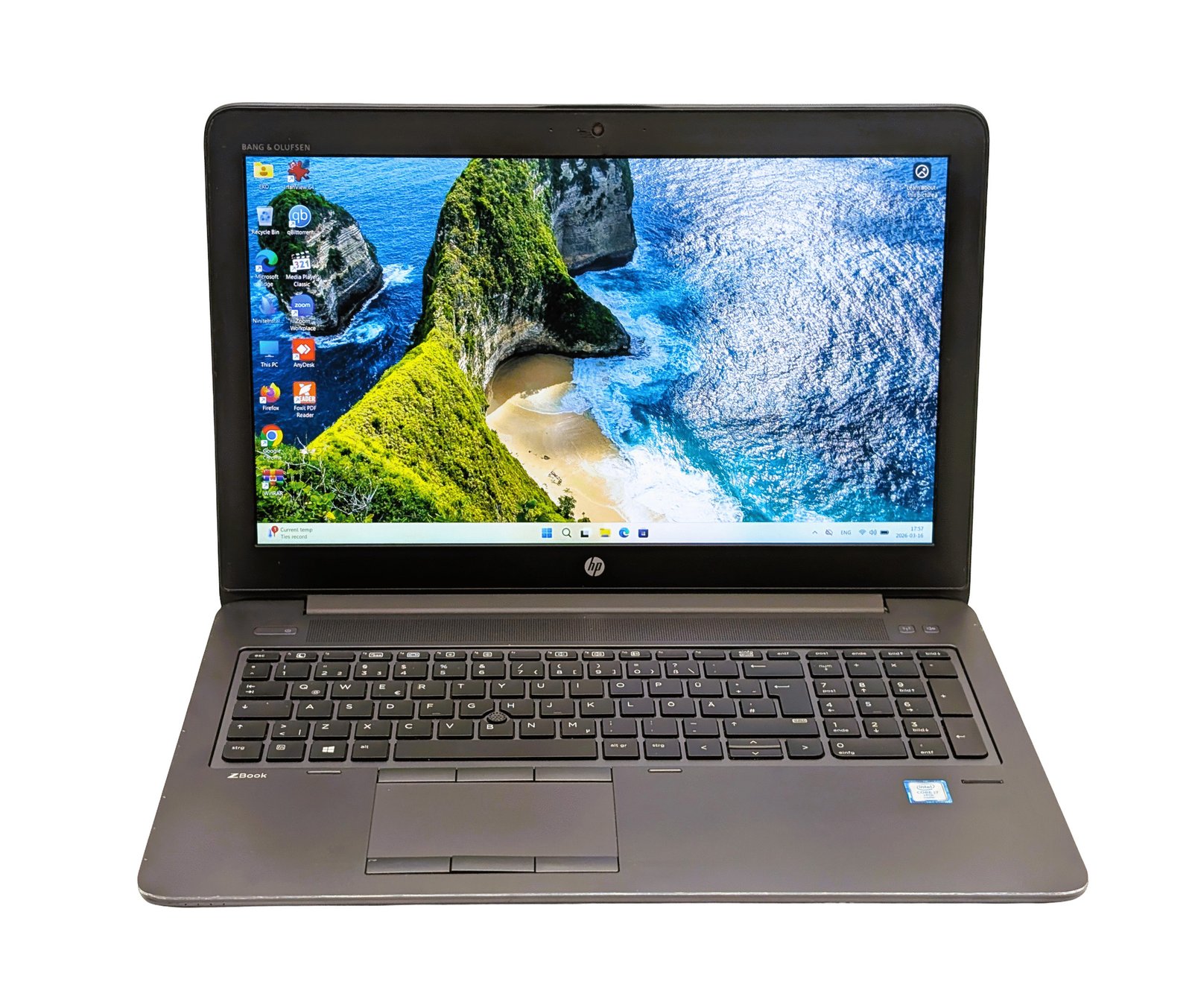 HP ZBook 15 G3/i7-6820HQ/16GB/250GB/Quadro M1000M 2GB (REFURBISHED)