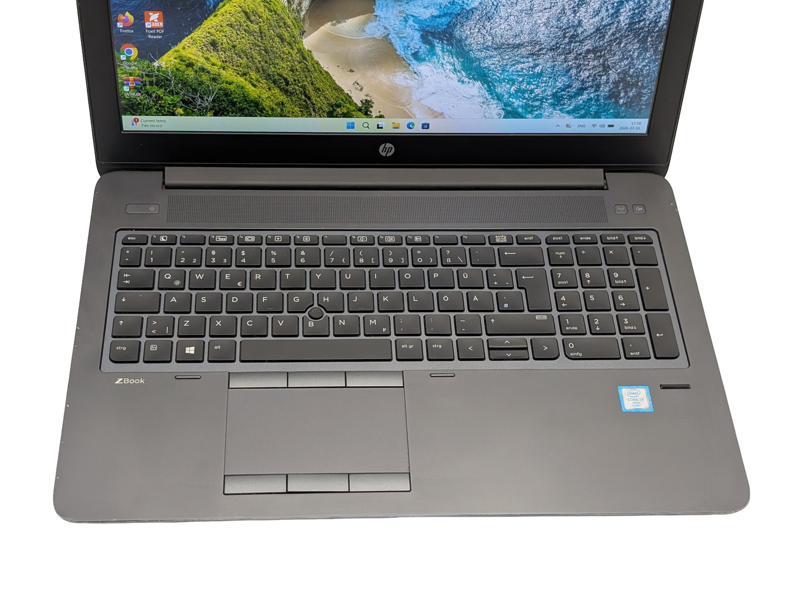 HP ZBook 15 G3/i7-6820HQ/16GB/250GB/Quadro M1000M 2GB (REFURBISHED)