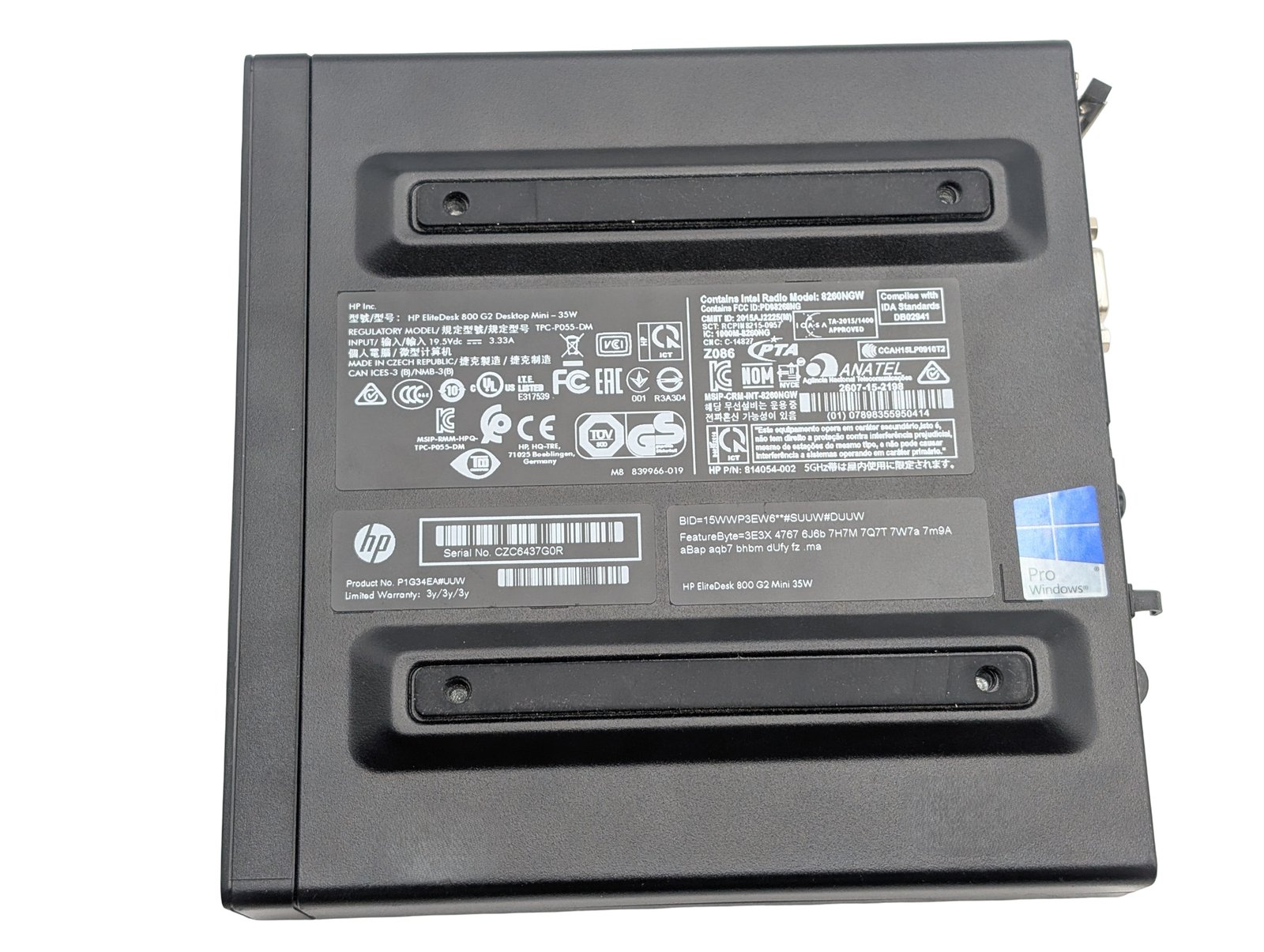 HP EliteDesk 800 G2 Mini/i5-6500T/8GB/128GB (ATNAUJINTAS)