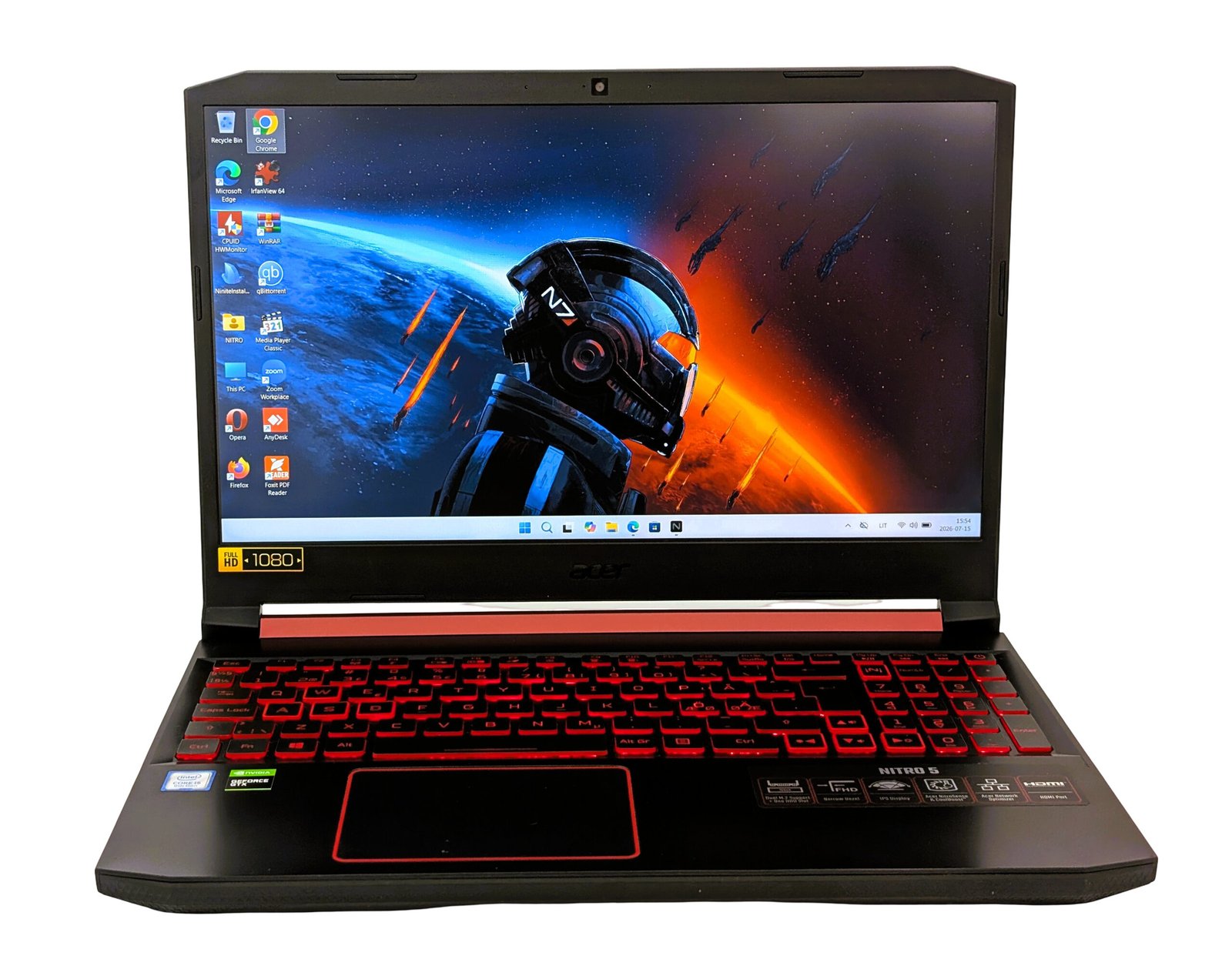 Acer Nitro 5 AN515-54/i5-9300H/8GB/256GB/GTX 1650 4GB (ODNOWIONY)