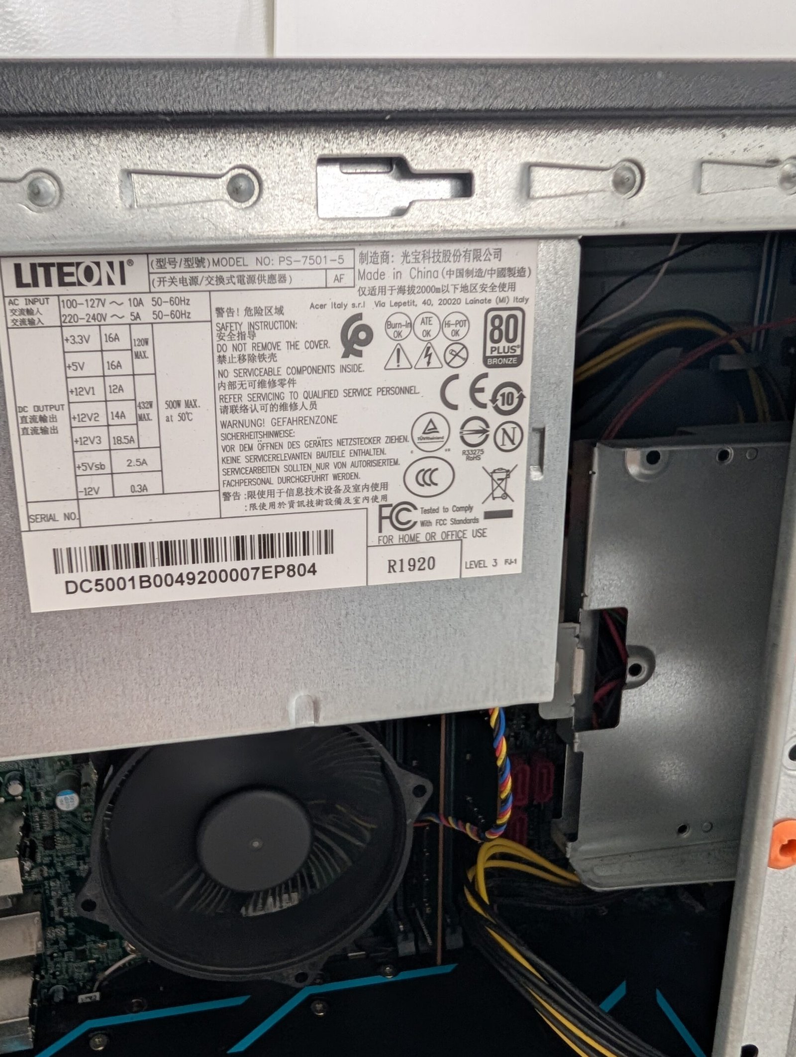 Acer Predator Orion 3000 PO3-600/i7-9700/16GB/512GB/RTX 2070 8GB (ATNAUJINTAS)