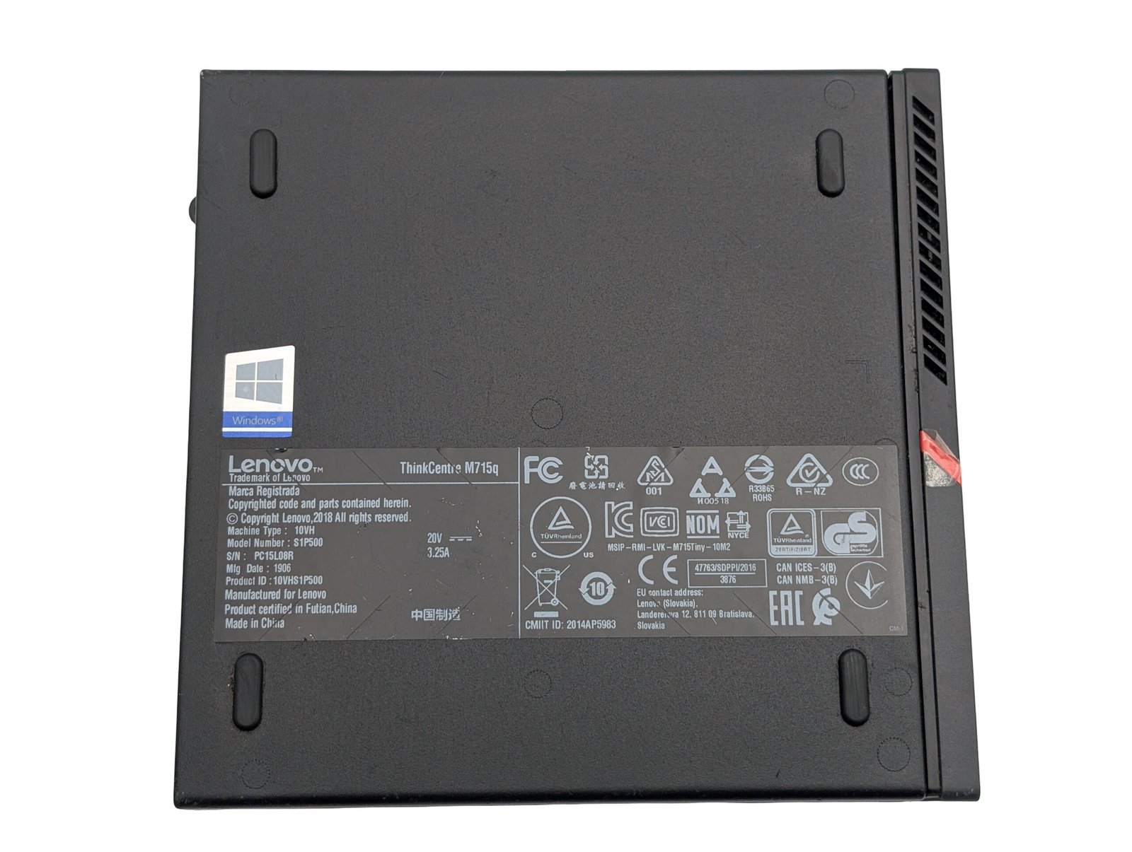 HP ProDesk 400 G3 Desktop Mini/i5-7500T/8GB/256GB (RENOVERAD) (Kopija) (Kopija)
