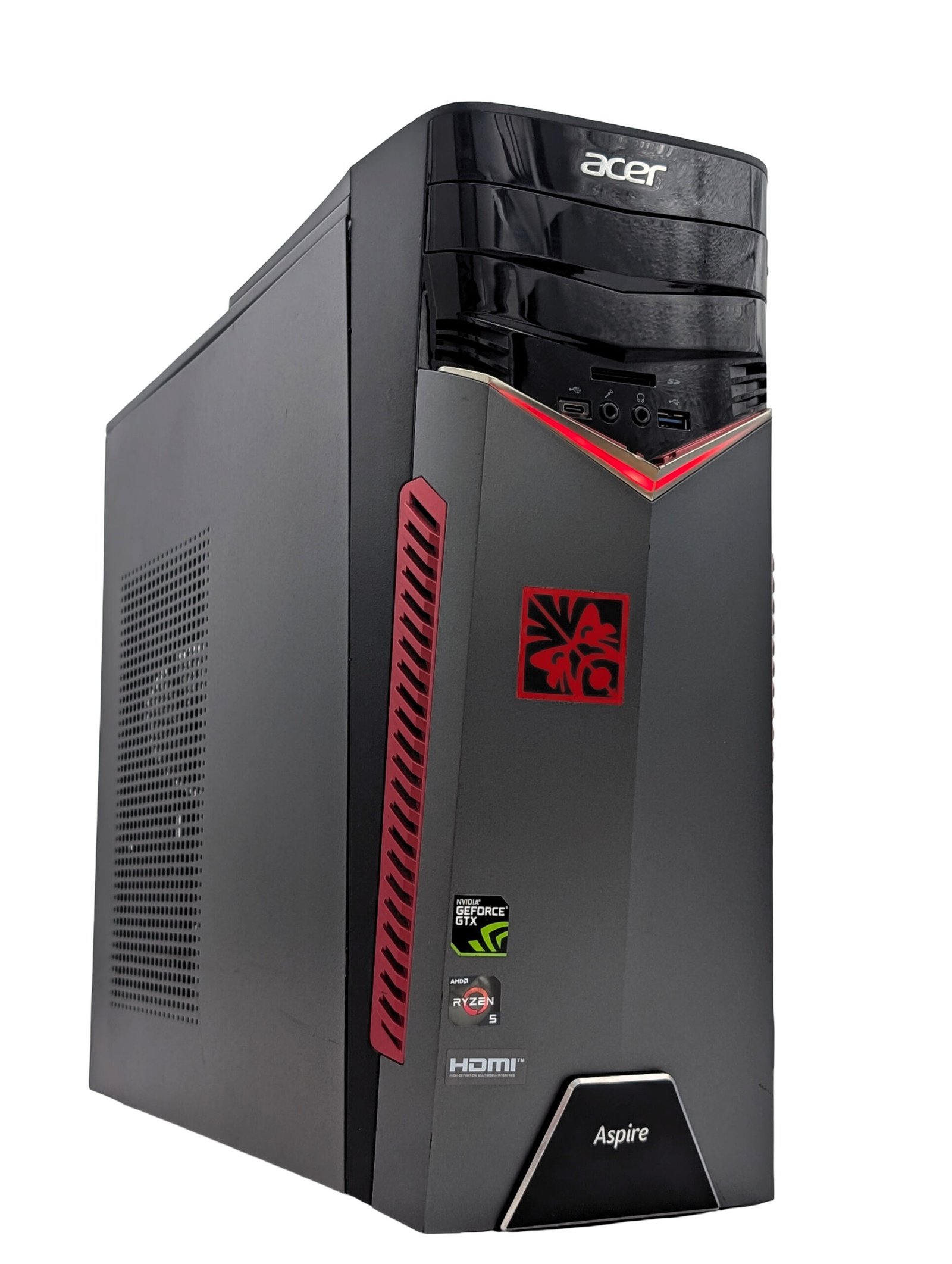 Acer Aspire GX-281/Ryzen 5-1400/16GB/256GB/GTX 1060 3GB (ATNAUJINTAS)