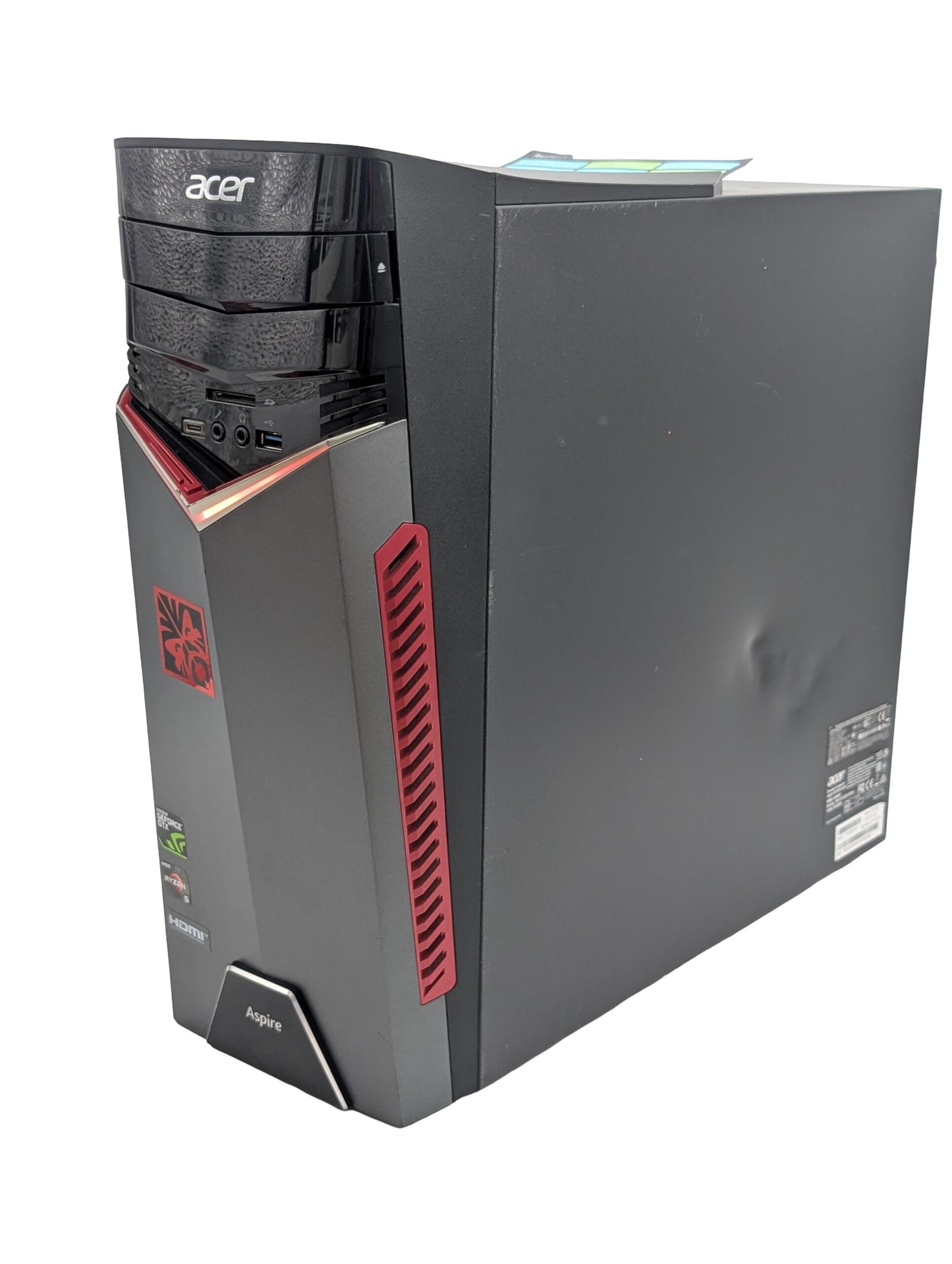 Acer Aspire GX-281/Ryzen 5-1400/16GB/256GB/GTX 1060 3GB (ATNAUJINTAS)