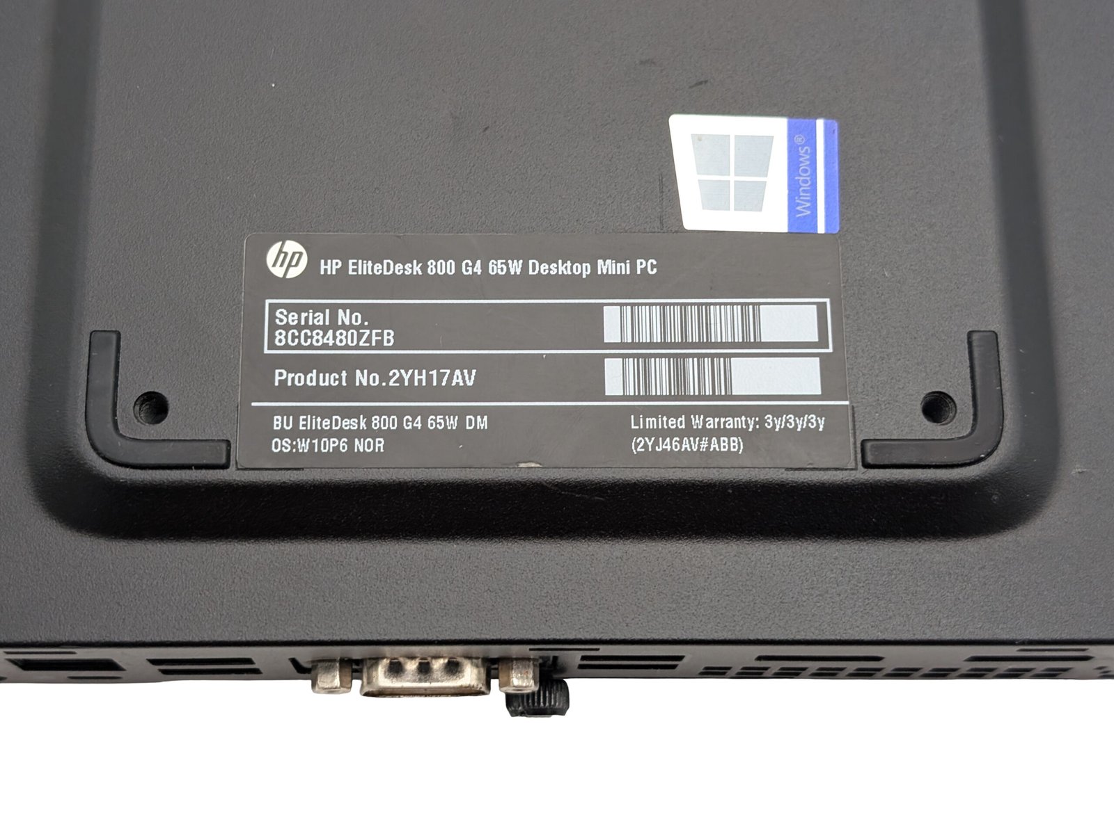 HP EliteDesk 800 G4 Desktop Mini/i5-8400/8GB/256GB (Renoverad) (Kopija)