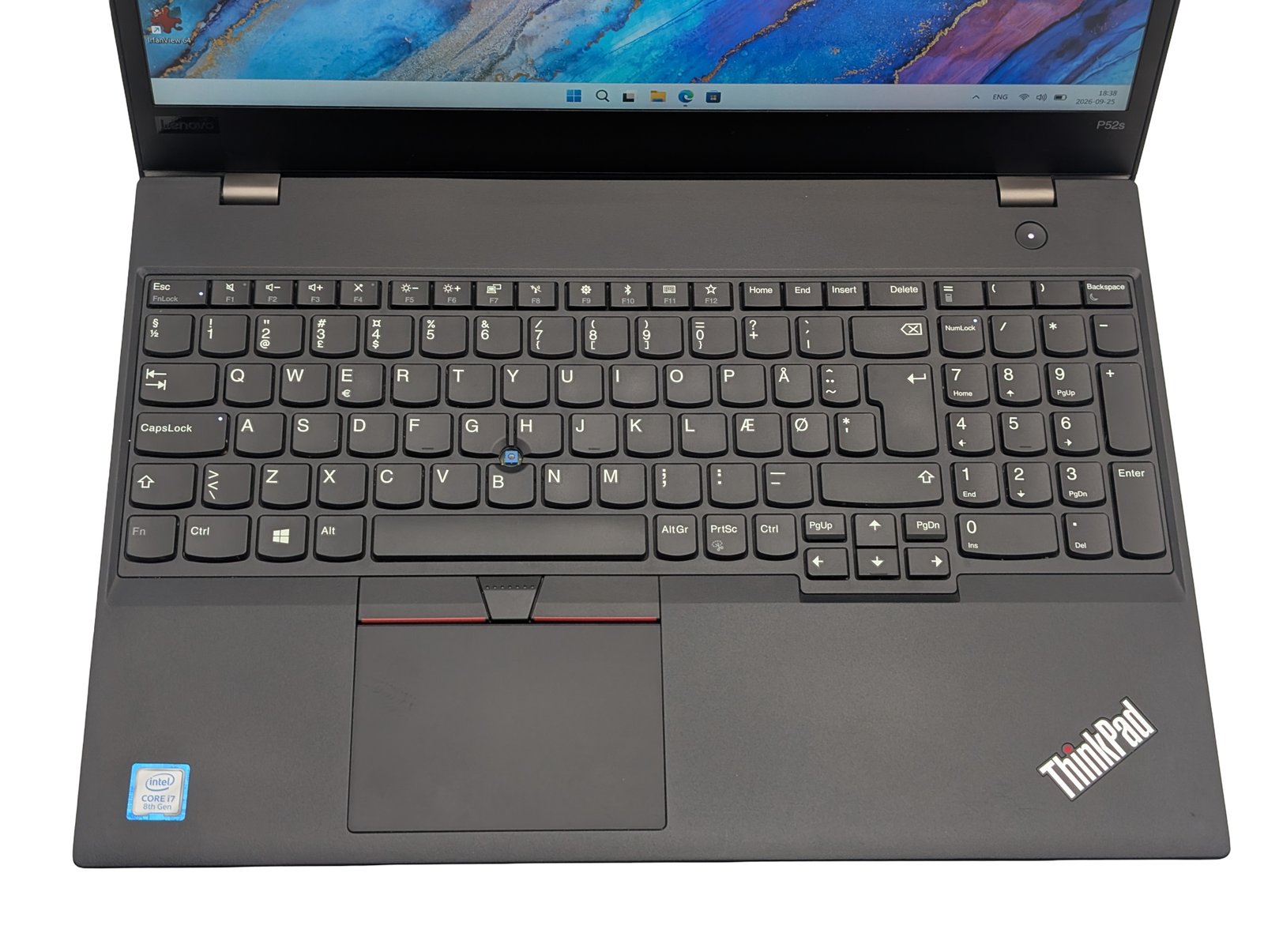 Lenovo ThinkPad P52s / i7-8550U / 32GB / 256GB / Quadro P500 2GB (ATNAUJINTAS)