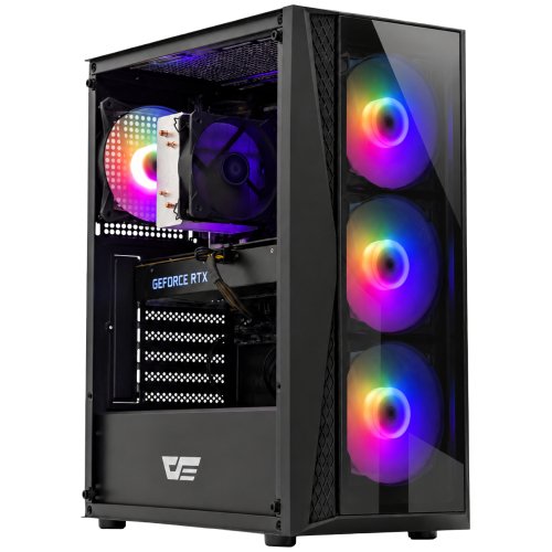 RGB Gaming PC with Tempered Glass Front i5-12500/16GB/480GB+500GB/RTX 2060 SUPER 8GB (ATNAUJINTAS)